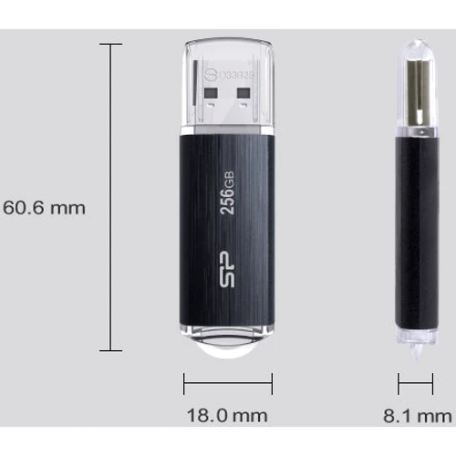 USB-флешка Silicon Power 256GB Blaze B02 USB 3.0 Black (SP256GBUF3B02V1K) фото 5