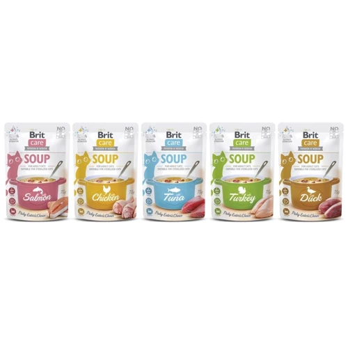Влажный корм Brit Care Soup with Tuna Суп для котов с тунцом 75 г (8595602569205): Возраст Взрослые
