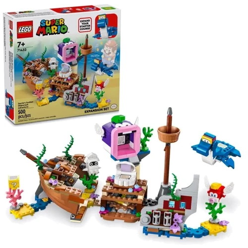 Конструктор LEGO Super Mario Приключения Dorrie на затонувшем корабле. Дополнительный набор (71432): Серия Super Mario
