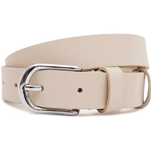 Жіночий ремінь Borsa Leather бежевий (100v1genw77-h.beige)