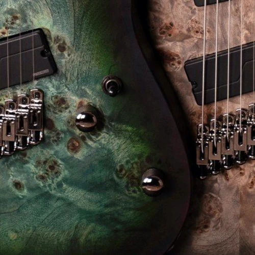 Электрогитара CORT KX507 Multi Scale (Star Dust Green): Форма корпуса Superstrat