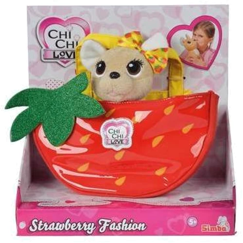 Мягкая игрушка Simba Toys Chi Chi Love Чихуахуа Клубничная мода с сумочкой 18 см (5893156): Тип домашние питомцы