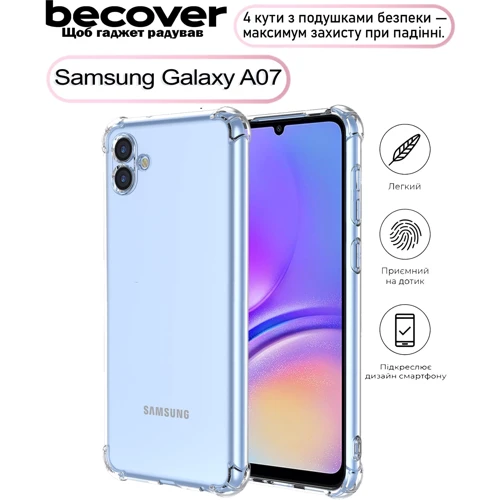 Чехол для телефонов BeCover TPU Case Anti-Shock Clear for Samsung A075 Galaxy A07 4G (713687)