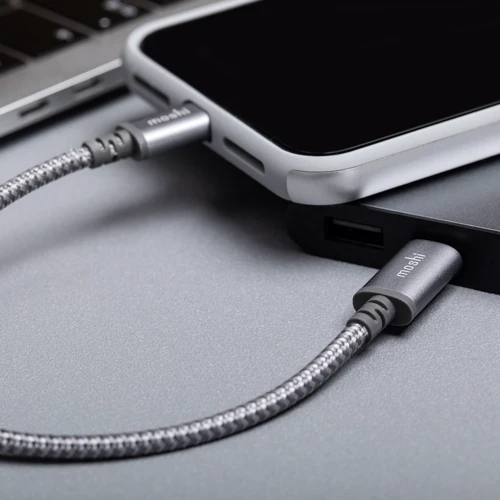 Кабель Moshi Cable USB-C to Lightning Integra 25cm Titanium Grey (99MO084043) фото 4