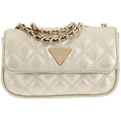 Женская сумка кросс боди Guess Cessily Micro Mini золотистая (HWMG7679780-GOL)