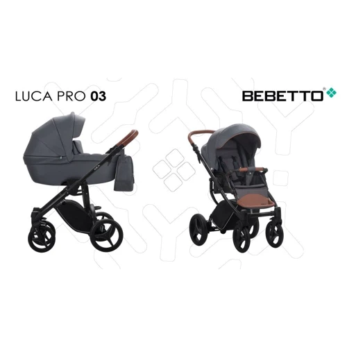 Универсальная коляска 2 в 1 Bebetto LUCA PRO (03) графит (503.33.18.003)