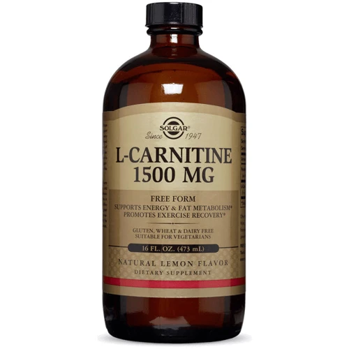 Solgar L-Carnitine 1500 mg 16 fl oz (473 ml) Natural Lemon Flavor
