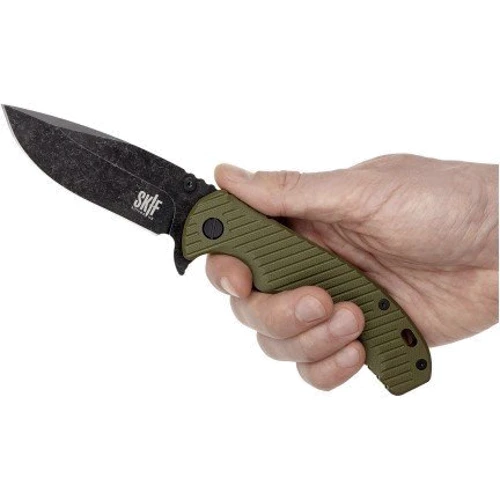 Нож и мультитул SKIF Sturdy II BSW olive (1765.03.01): Система блокировки Есть