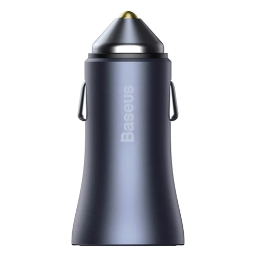 Зарядное устройство Baseus Car Charger USB+USB-C Golden Contactor Pro 40W Dark Gray with USB-C Cable (TZCCJD-0G): Сила тока 2.4А и более