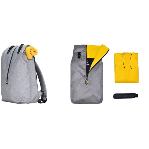 Сумка для ноутбуков Xiaomi 14" RunMi 90 Outdoor Leisure Shoulder Backpack Gray (HWXX01RM): Материал полиэстер