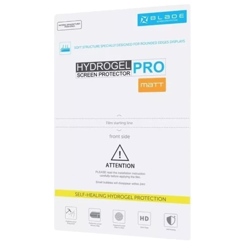 Защитная пленка для iPhone BLADE Hydro-Gel Screen Protector PRO Edge Display Matt: Тип аксессуара гидрогелевая пленка