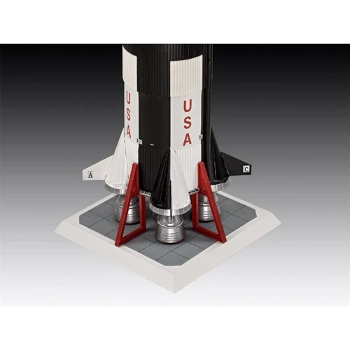 Сборная модель Revell набор Ракета-носитель Сатурн 5 миссии Аполлон 11. К 50-летию высадки на Луну. уровень 5 масштаб 1:96 фото 9