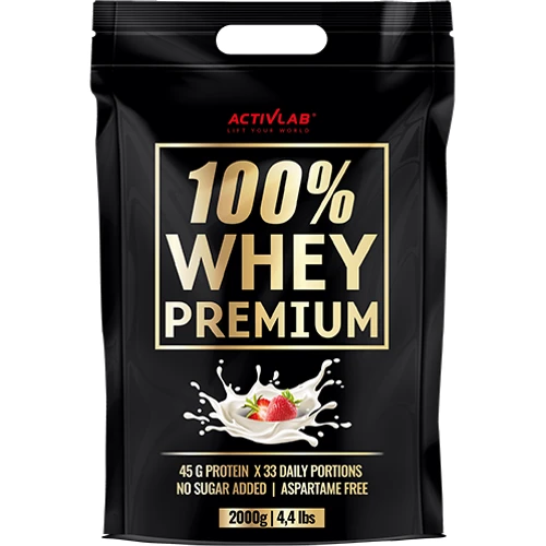 Протеин Activlab 100% Whey Premium 2000 g /66 servings/ Strawberry