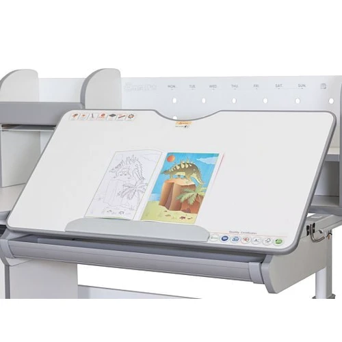 Детский стол Mealux Hamilton Multicolor G с полкой (BD-680 W/G MC+G с полкой): Возраст ребенка от 4-х лет