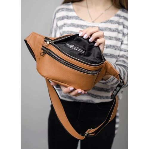 Жіноча поясна сумка Sambag Tirso коричнева (81333121w): Країна виробник Украина