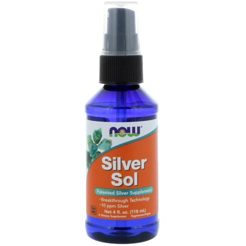 NOW Foods SILVER SOL 10 PPM LIQUID 4 FL OZ гидрозолей срібла