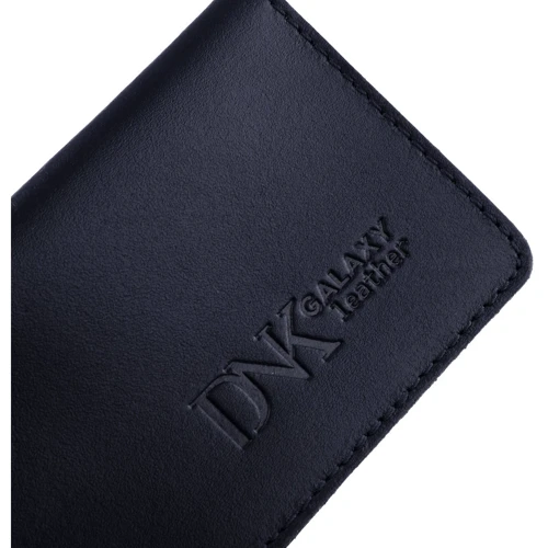 Чоловіча обкладинка для ID-паспорта DNK Leather синя (DNK-mini-oknoR-colK): Формат гаманця Вертикальный