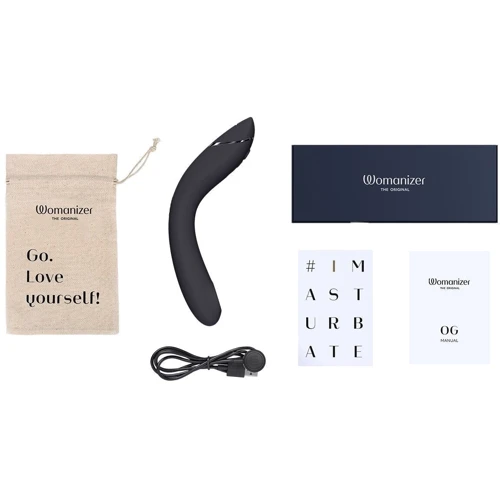 Вибратор для точки G с вакуумной стимуляцией Womanizer OG Dark Grey