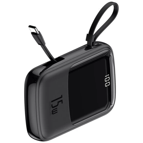 Внешний аккумулятор Baseus Power Bank 20000mAh with USB-C Cable Q Pow Display 15W Black (PPQD-A01): Количество USB 3
