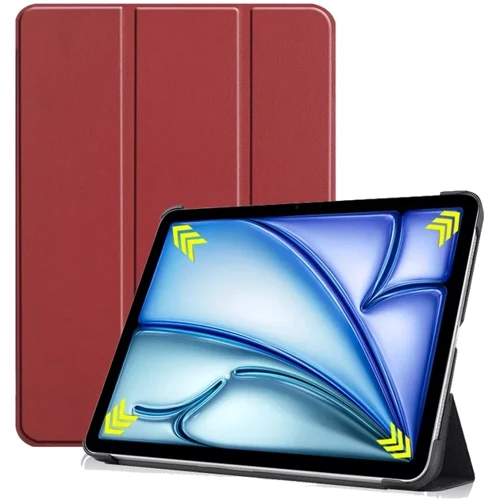 Аксессуар для iPad BeCover Smart Case Red Wine for iPad Air 11 (2024 / 2025) (711596): Особенности трансформируется в подставку, Надежная защита от царапин и загрязнений, режим автопробуждения/сна, Складывается в подставку, Стильный дизайн, Удобно держать в руке