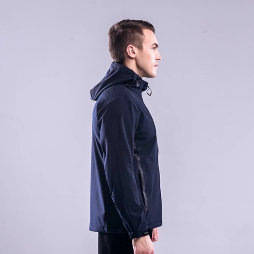 Ветровка Peak FW294011-NAV 46 темно-синяя демисезон с капюшоном: Вид Ветровки