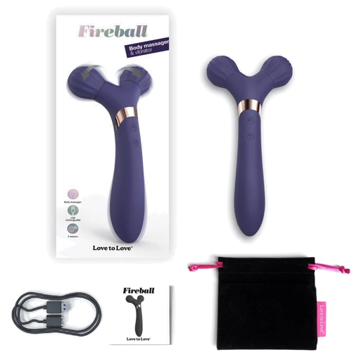 Вібратор для пар 2 в 1 Love To Love FIREBALL - MIDNIGHT INDIGO