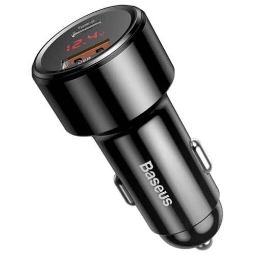 Зарядное устройство Baseus Car Charger USB+USB-C Magic Series QC 6A 45W Black (CCMLC20C-01): Сила тока 2.4А и более