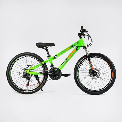 Велосипед спортивный Corso Primary 24" зеленый (PRM-24632)