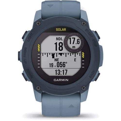 Смарт-часы Garmin Descent G1 Solar Hurricane Blue (010-02604-13): Особенности Бесконтактная оплата, Компас, Водонепроницаемые