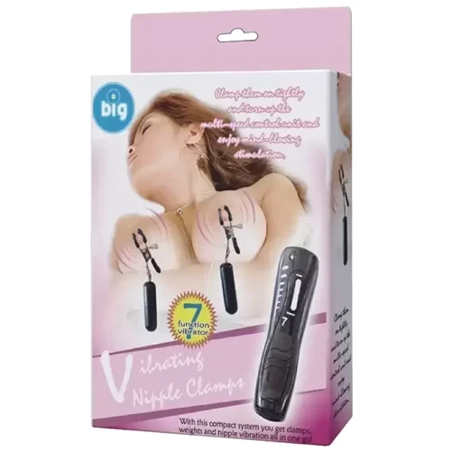 Вибростимулятор для груди BAILE - Vibrating Nipple Clamps (BI-036020)