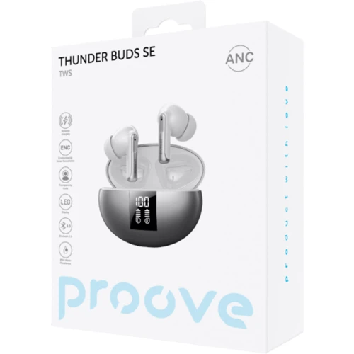 Навушники Proove Thunder Buds SE Silver (TWTBSE010006): Тип кріплення без креплений