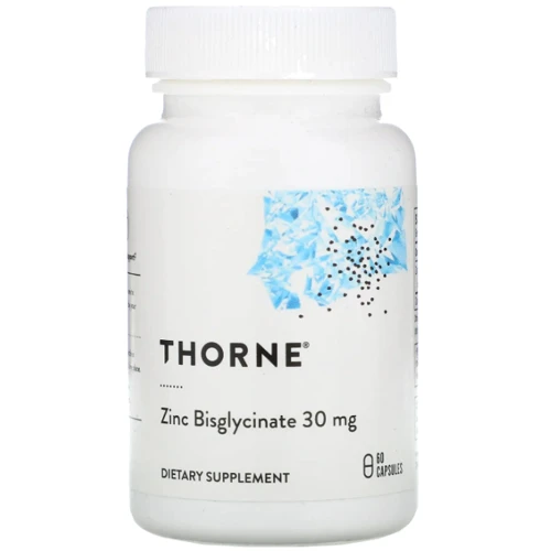 Thorne Research Zinc Bisglycinate Бісгліцинат цинку 30 мг 60 капсул