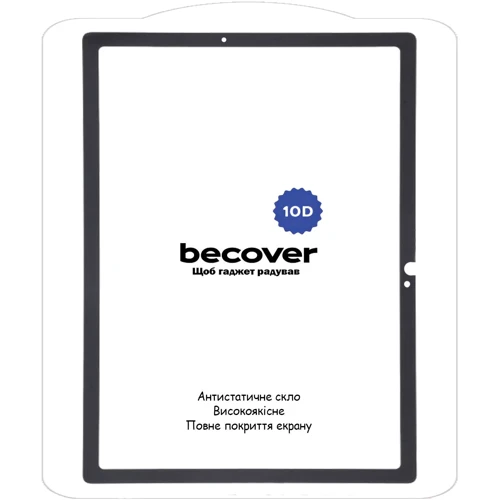 Аксесуар для планшетних ПК BeCover Tempered Glass 10D Black для Samsung X400/406 Galaxy Tab S10 Lite (713817)