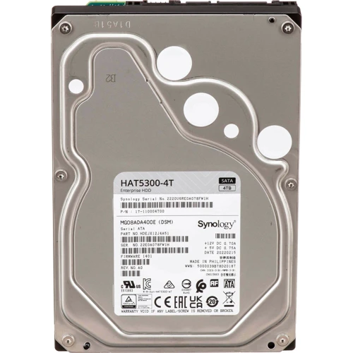 Внутренний жесткий диск Synology Enterprise Series 3.5" 4TB (HAT5300-4T): Тип подключения SATA 3