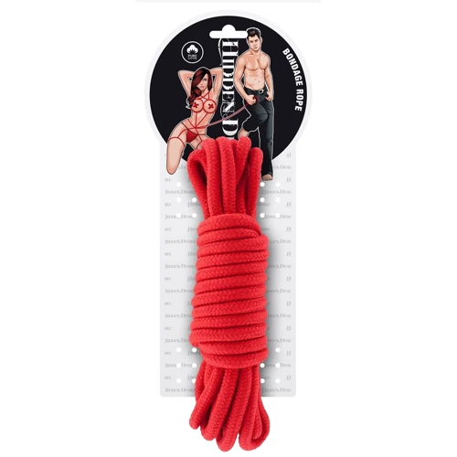 Hidden Desire Bondage Rope 5 meter - веревка для связывания, 5 м, красный