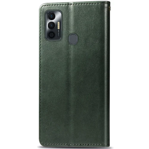 Аксессуар для смартфона Mobile Case GETMAN Gallant Green for TECNO Spark 7: Материал искусcтвенная кожа и термополиуретан