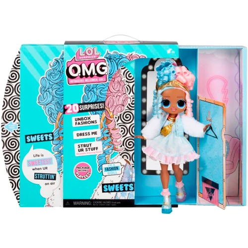 Игровой набор с куклой L.O.L. Surprise! серии O.M.G S4 Леди Конфетка с аксессуарами (572763)
