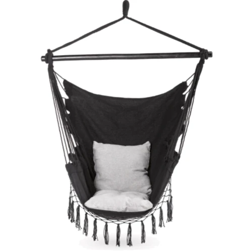 Гамак Outtec Boho XXL Бразильське крісло чорний (5907766662426) фото 2