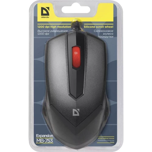 Мишка Defender Expansion MB-753 Black (52753): Тип сенсора оптический