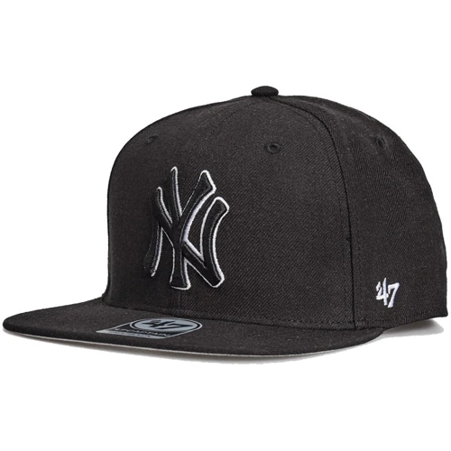 Мужская кепка 47 Brand No Shot Captain Yankees черная (B-NSHOT17WBP-BKB)
