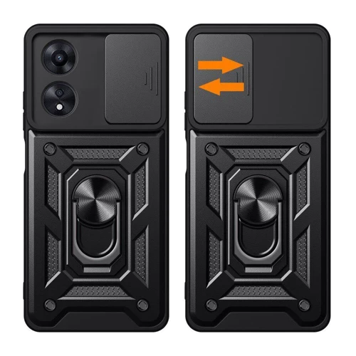 Чохол для телефона BeCover Military Black for Oppo A58 4G (710713): Колір черный