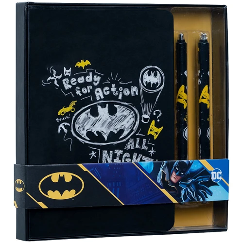 Набор подарочный блокнот+2 ручки Kite DC Comics (dc21-499)