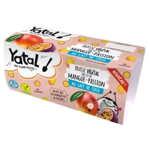 Десерт из ферментированного кокоса Yatal Манго-маракуйя 2х90 г (3413160100157)