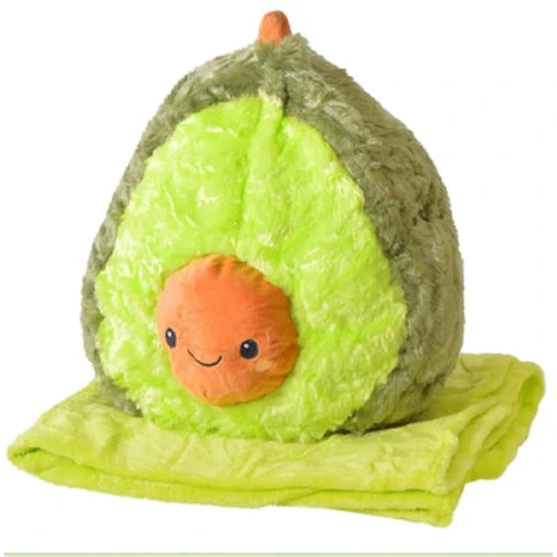 Мягкая игрушка-плед Bambi Авокадо 40 см плед 80x120 см (MP01): Тип забавные фигурки