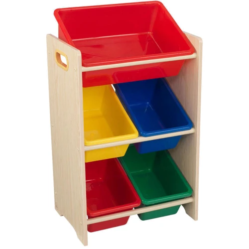Ящики для игрушек KidKraft 5 Bin Storage Unit - Natural Primary (15472): Производитель KidKraft