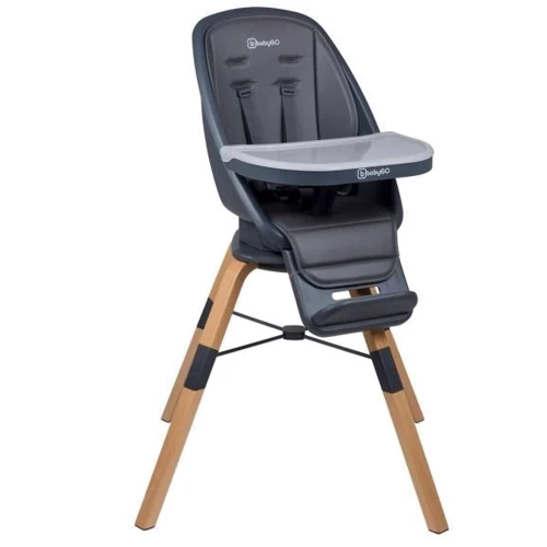 Детский стульчик для кормления 3 в 1 BabyGO Carou 360° серый (5751) фото 11
