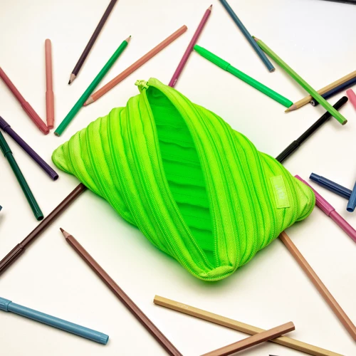 Пенал ZIPIT Neon Jumbo Radiant Lime лаймовий (ZTJ-NN-1): Матеріал поліестер