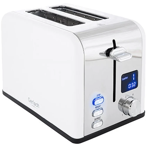 Тостер Gerlach GL 3221 white: Съемный поддон для сбора крошек есть