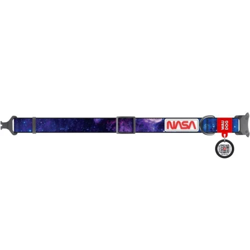 Ошейник для собак WAUDOG Nylon c QR-паспортом рисунок NASA21 пластиковый фастекс XL ширина 25 мм длина 35-58 см (4504-0148): Производитель WAUDOG