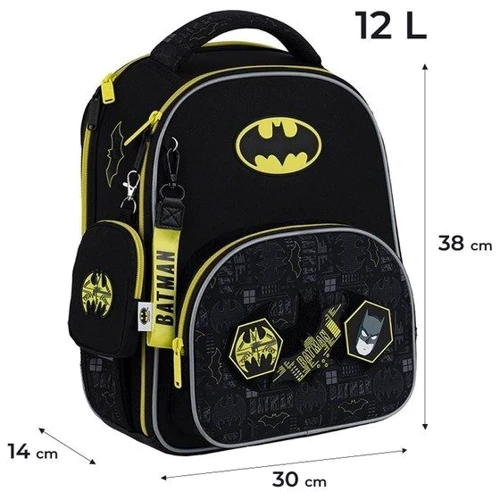 Набор Kite рюкзак + пенал + сумка для обуви 556 DC Batman (SET_DC25-556M) фото 12
